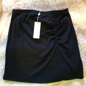 SAGE Black Ruched Skirt